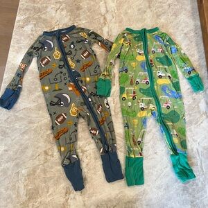 Little Sleepies Fairway Fun and Touchdown Time Zippys 3-6 month